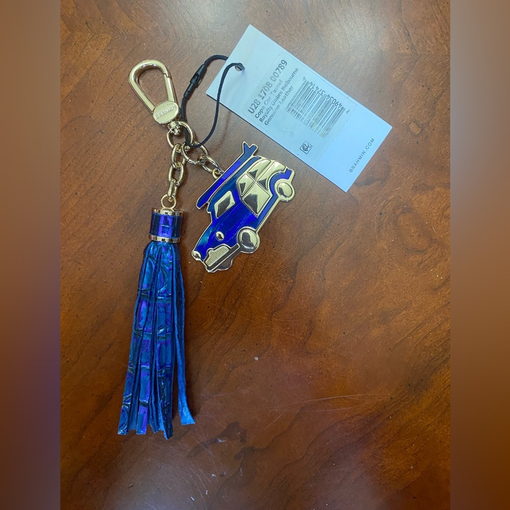 🆕🔥BRAHMIN🔥Copa Car Tassel key fob in Royal Melbourne - NWT